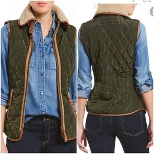 Daniel Cremieux evergreen quilted vest (XS)